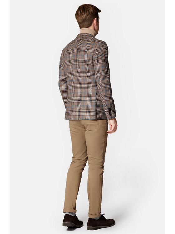 Lancerto Lancerto Marynarka Ellada MA099223000004 Beżowy Slim Fit