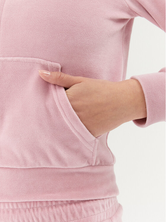 2005 2005 Світшот Velour Zip Hoodie Рожевий Regular Fit