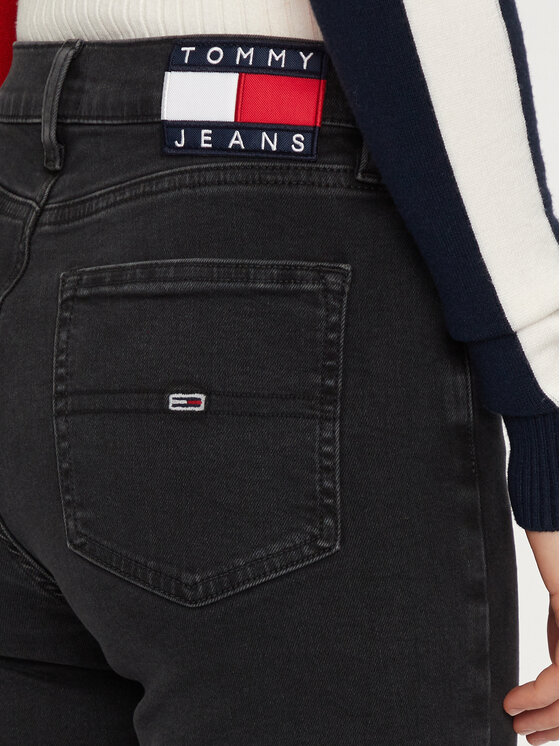 Tommy Jeans Tommy Jeans Traperice Sylvia DW0DW19910 Crna Flare Fit