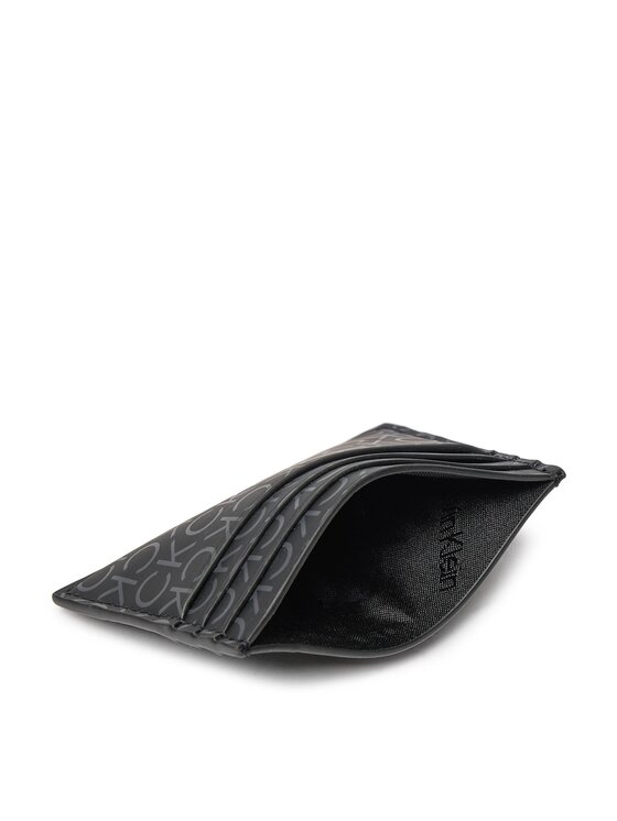 Calvin Klein Calvin Klein Custodie per carte di credito Rubberized Cardholder 6Cc K50K511256 Nero