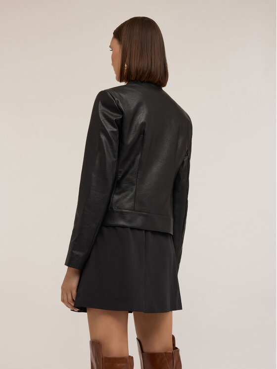 Motivi Motivi Giacca in similpelle R095Q100991N033 Nero Regular Fit