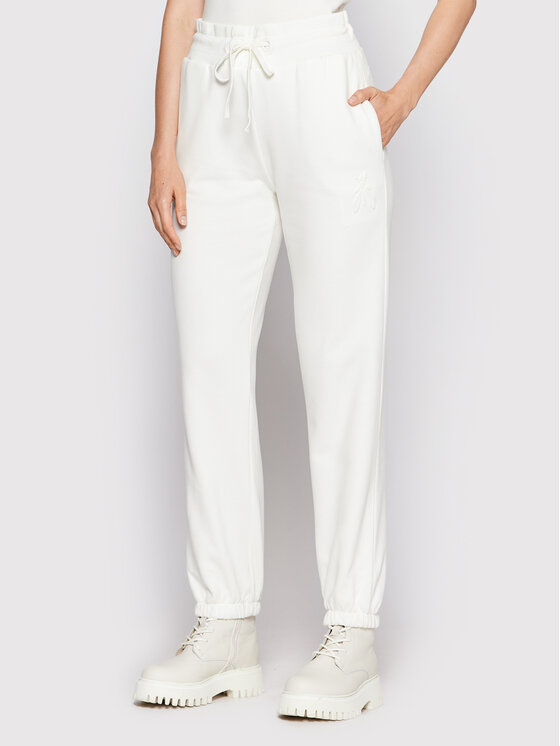 Patrizia Pepe Patrizia Pepe Dressipüksid 8P0452/J041-W146 Valge Regular Fit