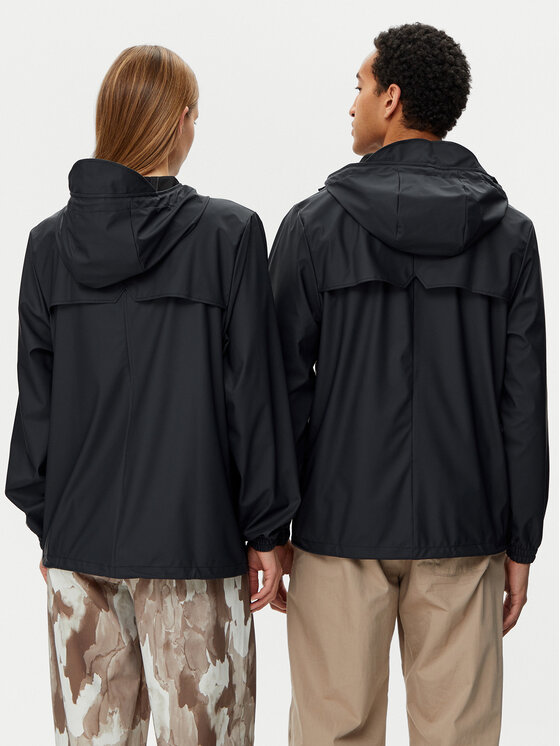Rains Rains Kurtka przeciwdeszczowa 18050 Granatowy Regular Fit