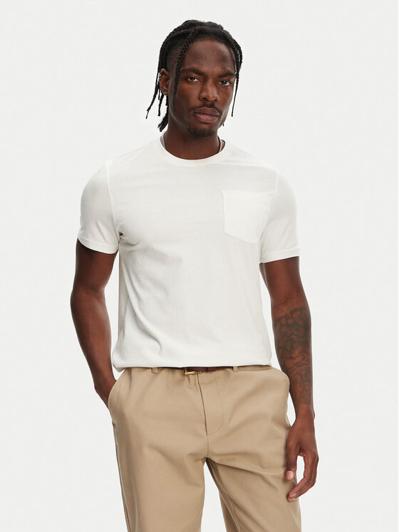 Robe di Kappa Tričko Dorel 64131EW Écru Regular Fit