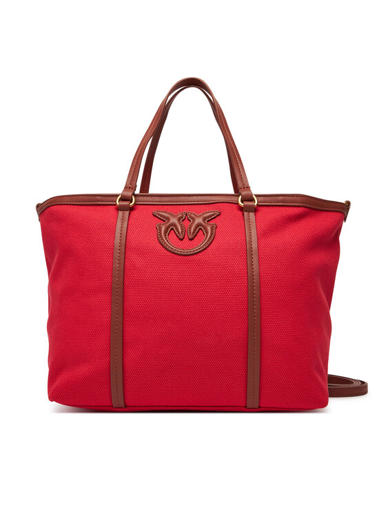 Geantă PINKO Miranda Shopper Classic PE 25 PLTT 104714 A2G2 Roșu