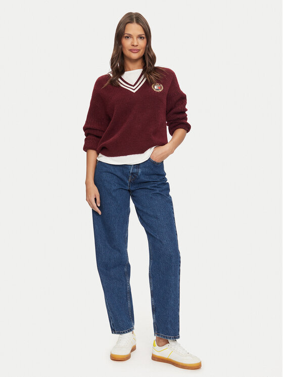 Tommy Jeans Tommy Jeans Maglione DW0DW19685 Bordeaux Regular Fit