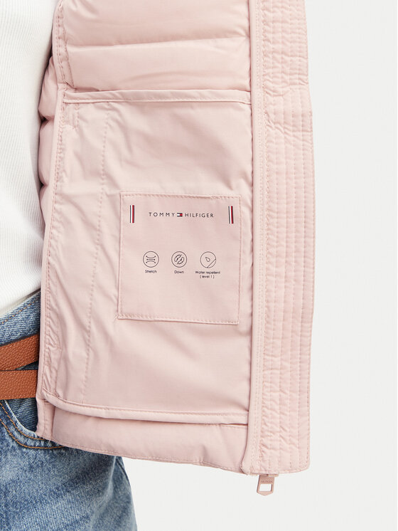 Tommy Hilfiger Tommy Hilfiger Bunda pro přechodné období WW0WW47753 Světle růžová Slim Fit