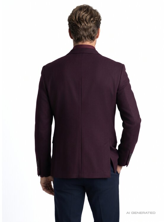 Pako Lorente Pako Lorente Marynarka P26WF-3X-010 Bordowy Slim Fit