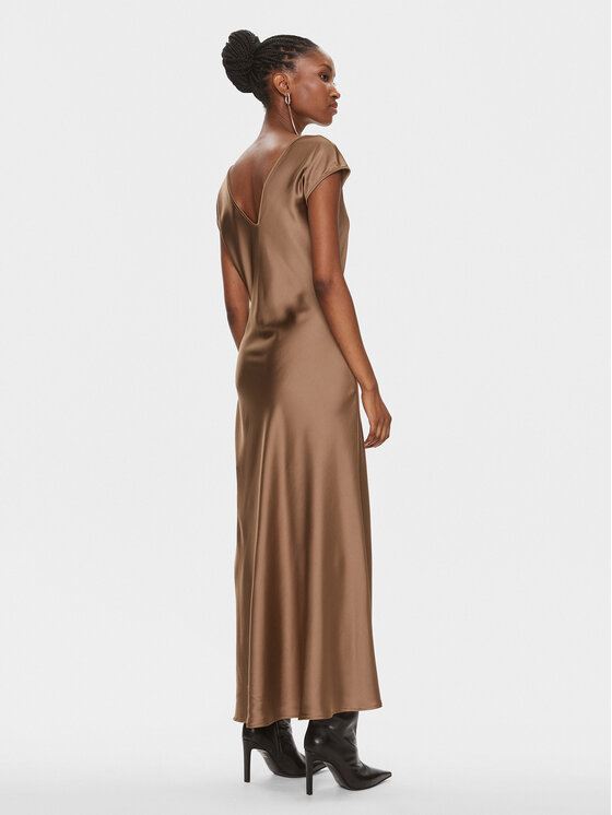 Imperial Imperial Коктейлна рокля AEAOGBA Кафяв Regular Fit