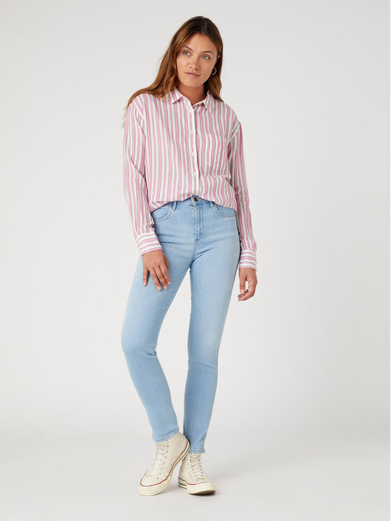 Wrangler Wrangler Τζιν W26LCY37L 112332358 Γαλάζιο Slim Fit