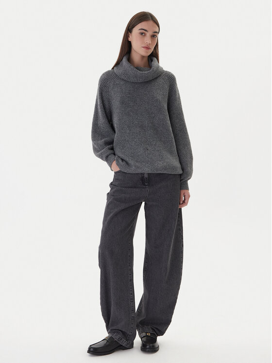 ONLY ONLY Гольф Whitney 15353187 Сірий Oversize