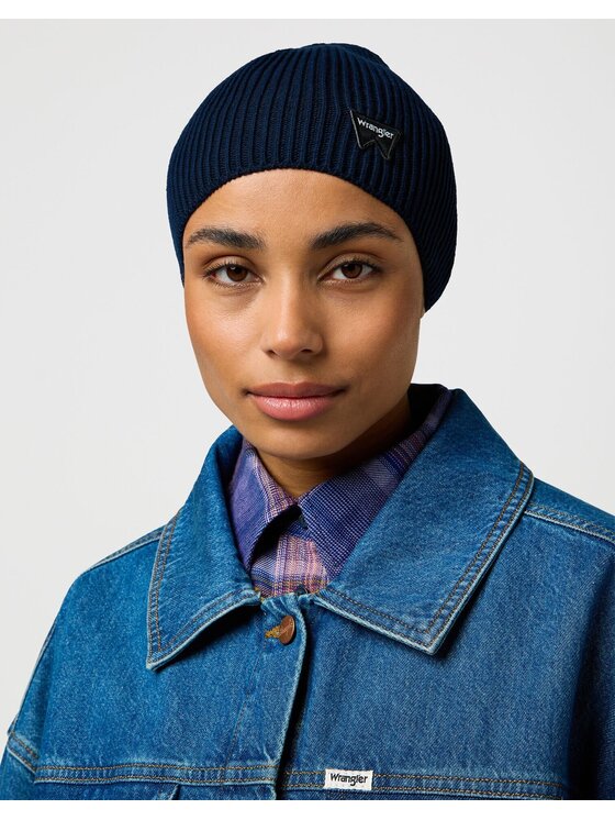 Wrangler Wrangler Czapka EASY BEANIE Niebieski