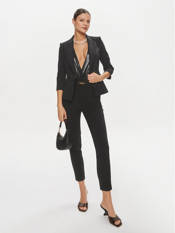 Elisabetta Franchi Elisabetta Franchi Švarkas GI-T61-41E2 Juoda Regular Fit