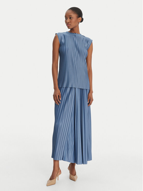 MAX&Co. MAX&Co. Plisirano krilo 2616771013200 Modra Regular Fit