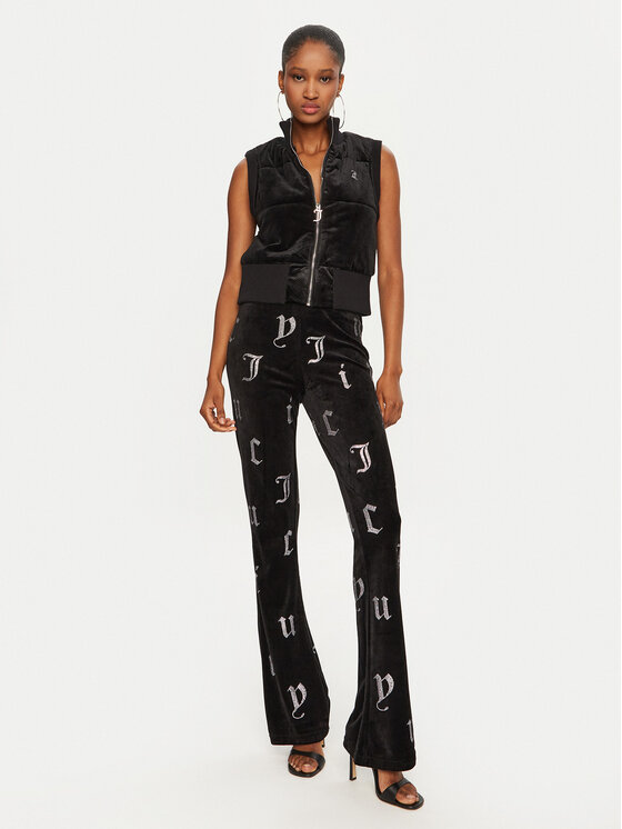 Juicy Couture Juicy Couture Prsluk Thunder JCOGL224555 Crna Slim Fit