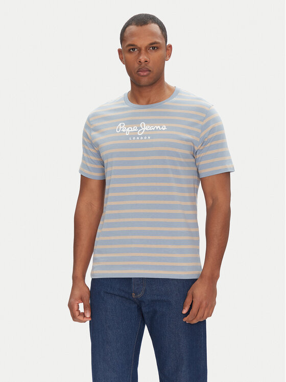 Pepe Jeans T-shirt PM509407 Blu Regular Fit, taglia : L