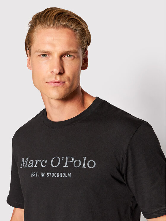 Marc O'Polo Marc O'Polo T-särk B21 2012 51052 Must Regular Fit