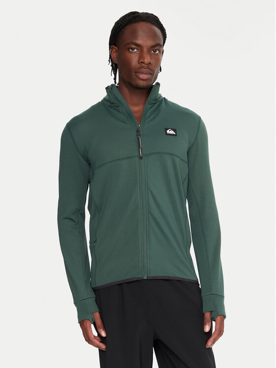 Quiksilver Quiksilver Funkční mikina Steep Point EQYPF03078 Zelená Slim Fit