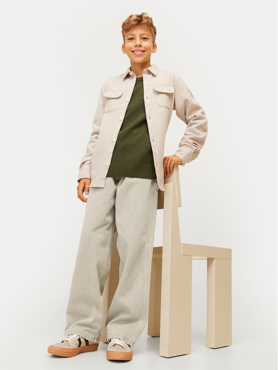 Jack&Jones Junior Jack&Jones Junior Jeans hlače Alex 12262221 Bež Baggy Fit