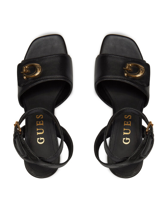 Guess Guess Сандали Kernara FLJKRN LEA03 Черен