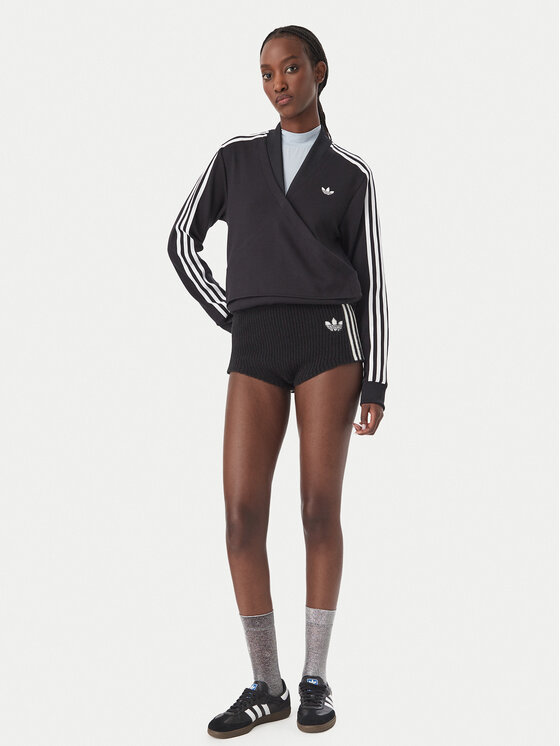 adidas adidas Суитшърт Adiluna Season 2 Wrap Around Sstr Track Top LD8921 Черен Regular Fit