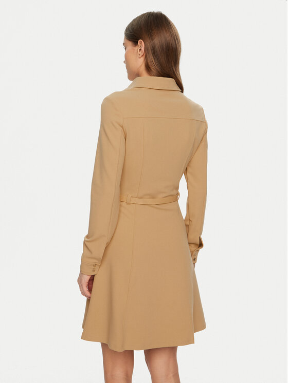 Guess Guess Každodenné šaty W5RK93 KCBO2 Béžová Regular Fit