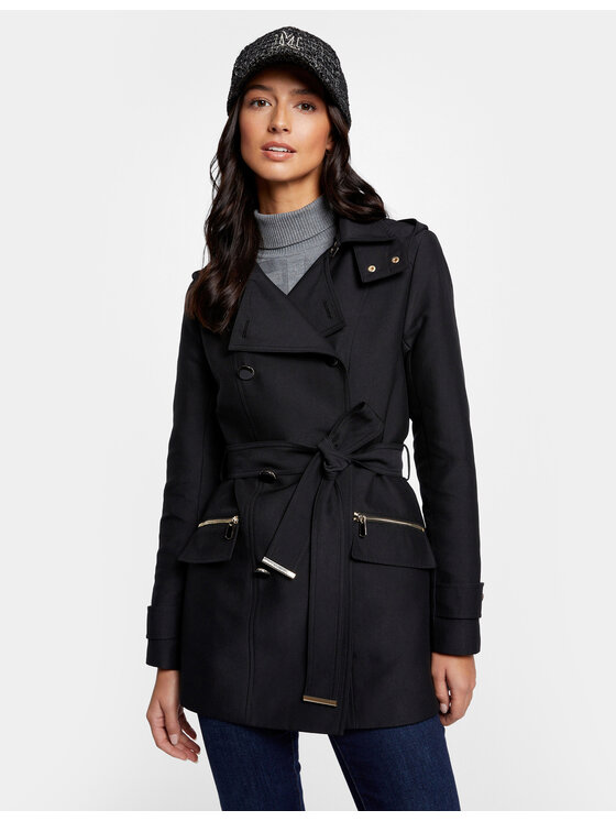 Morgan Trench 241-GLADIA Nero Regular Fit, taglia : 38