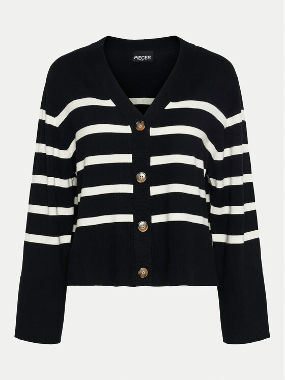 Pieces Pieces Strickjacke Sia 17150971 Schwarz Loose Fit