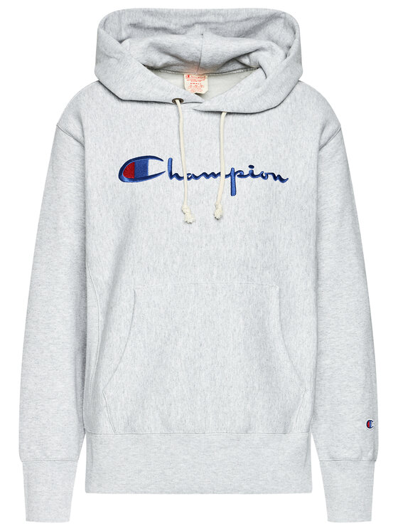 Champion Champion Sweatshirt Script Logo 113794 Grau Regular Fit
