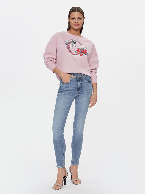 Guess Guess Mikina W4RQ11 K9Z21 Růžová Regular Fit