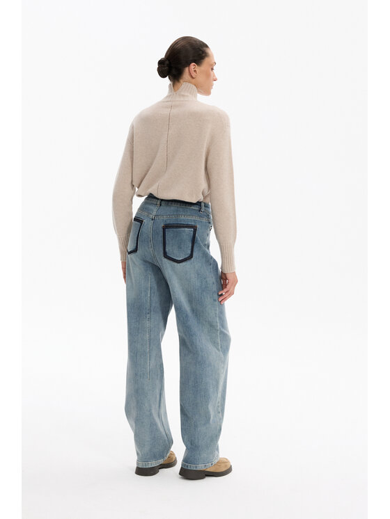 Deni Cler Milano Deni Cler Milano Jeansy T-DC-5276-F5-10-50-1 Niebieski Loose Leg