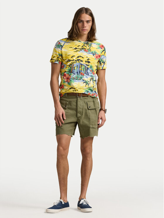 Polo Ralph Lauren Polo Ralph Lauren T-shirt 710963813001 Žuta Custom Slim Fit