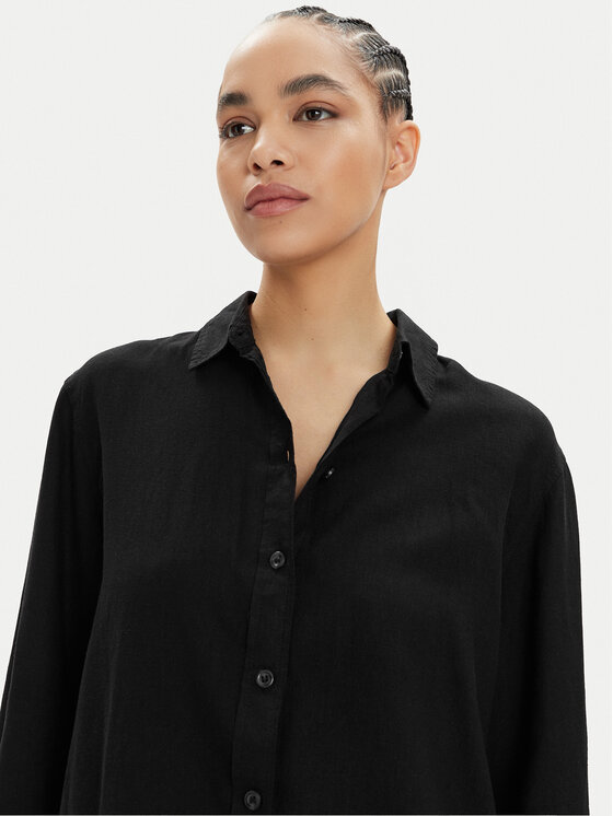 Vero Moda Vero Moda Koszula Linn 10305085 Czarny Relaxed Fit