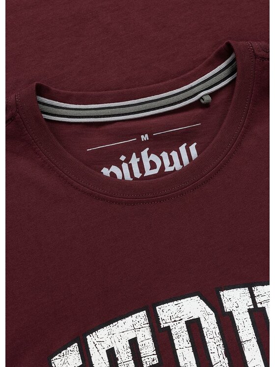 PITBULL PITBULL T-Shirt NORTON Bordowy Regular Fit