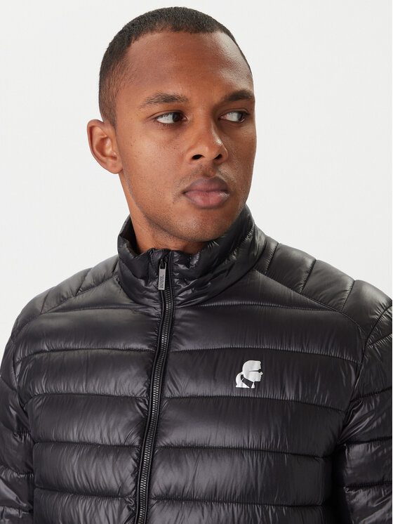 KARL LAGERFELD KARL LAGERFELD Átmeneti kabát Blouson 505400 554590 Fekete Regular Fit