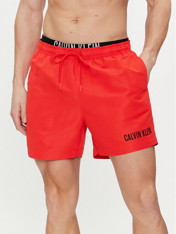Calvin Klein Swimwear Calvin Klein Swimwear Plavecké šortky KM0KM00992 Červená Regular Fit