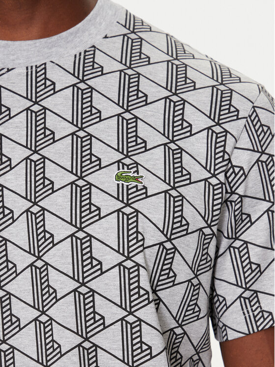 Lacoste Lacoste T-krekls TH2831 Pelēks Regular Fit