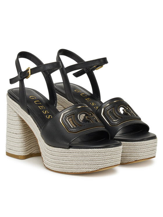 Guess Guess Espadrilky FLJFML LEA03 Čierna