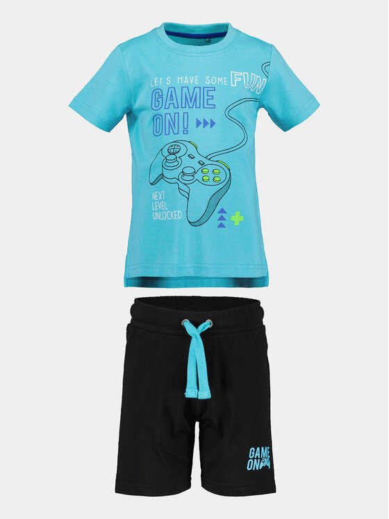Blue Seven Blue Seven T-krekla un šortu komplekts 826027 X Zils Regular Fit