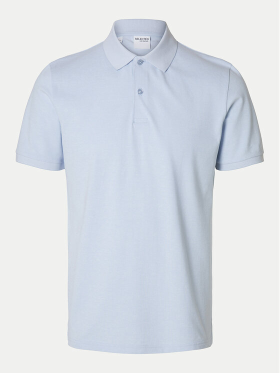 Selected Homme Selected Homme Polo 16095851 Błękitny Slim Fit