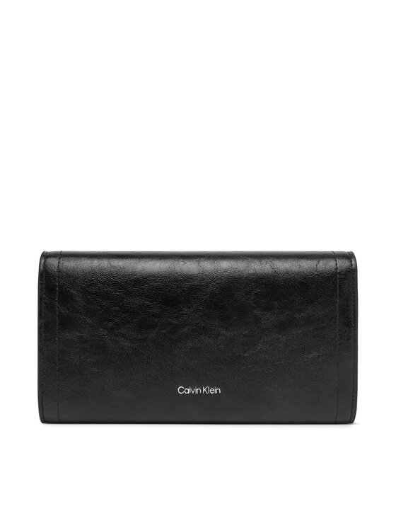 Calvin Klein Calvin Klein Denarnica Emblem Hw Long Bifold LV04F1316G Črna