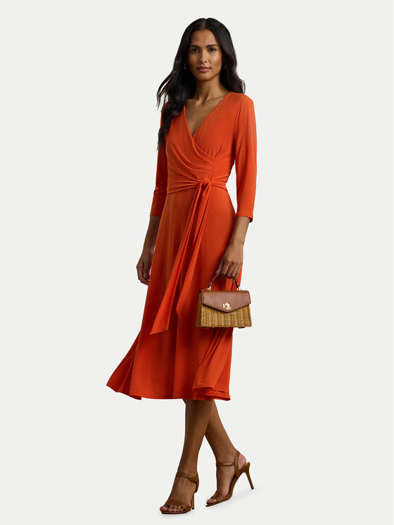 LAUREN RALPH LAUREN LAUREN RALPH LAUREN Cocktail obleka 250769904041 Oranžna