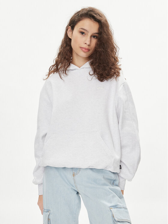 Vans Vans Džemperis ar kapuci Elevated Double Knit Blousant Hoodie VN000GGE Balts Regular Fit