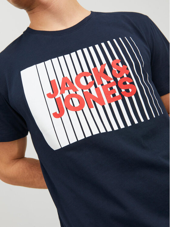 Jack & Jones Jack & Jones T-Shirt Corp 12233999 Tmavomodrá Standard Fit