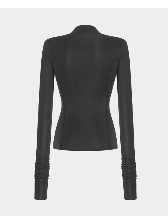 BENU BENU Halenka Cupro Turtleneck Černá Slim Fit
