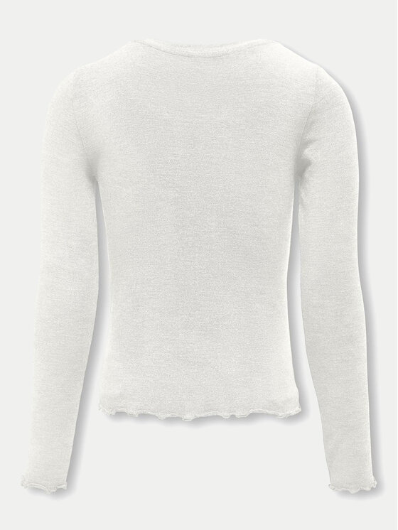 Kids ONLY Kids ONLY Blúzka 15331400 Biela Slim Fit