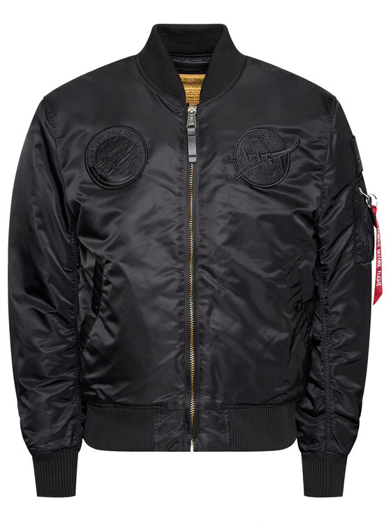 Alpha Industries Alpha Industries Kurtka bomber MA-1 VF Nasa 166107 Czarny Regular Fit