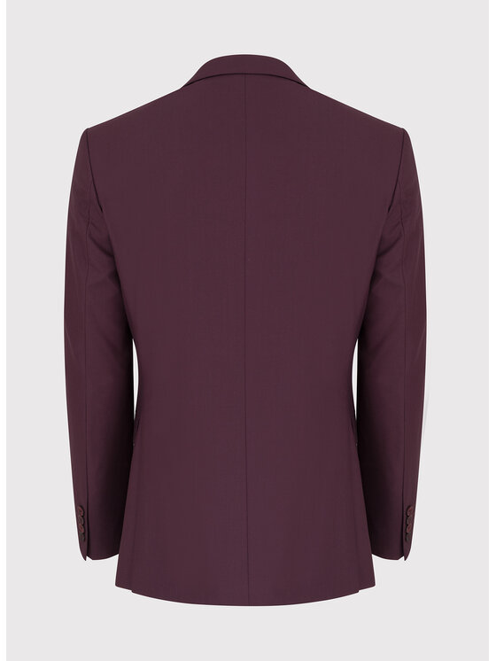 Pako Lorente Pako Lorente Marynarka P22SF-3G-016 Bordowy Slim Fit