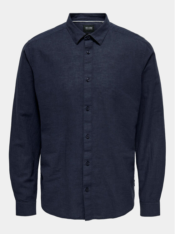 Only & Sons Only & Sons Košulja Caiden 22012321 Tamnoplava Slim Fit