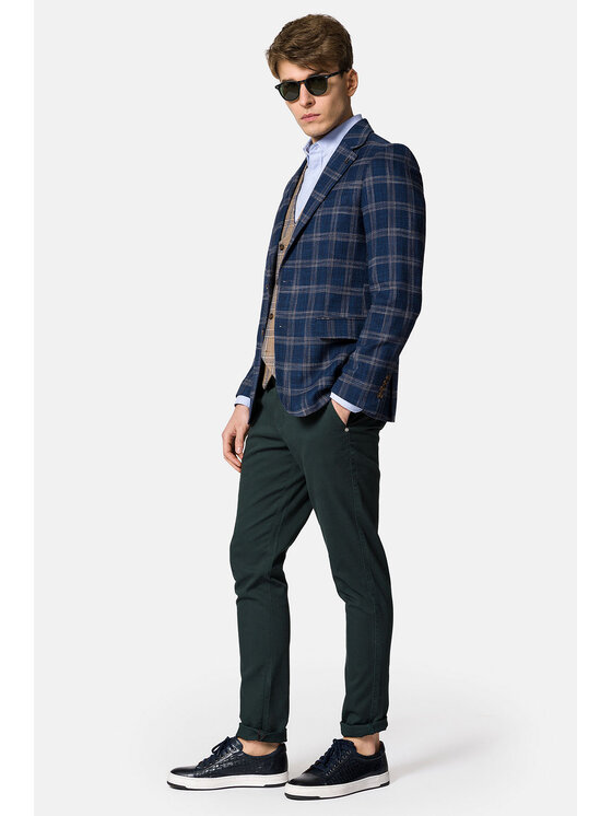 Lancerto Lancerto Marynarka Nebraska MA131123000018 Granatowy Slim Fit
